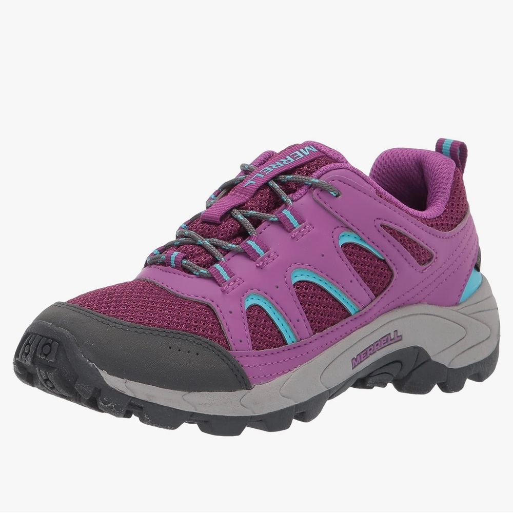 Merrell Unisex-Child Oakcreek Low Lace WTRPF Hiking Sneaker - 4.5 Wide Big Kid